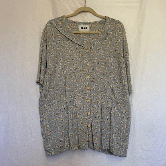 FLAX by Jeanne Englehart with Floral Pattern, Large - Picture 1 of 5